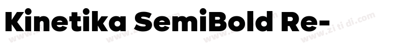 Kinetika SemiBold Re字体转换